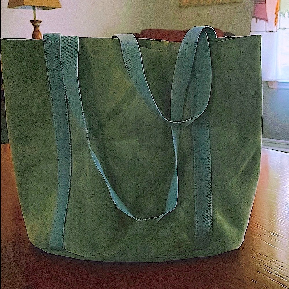 Suede Handbag